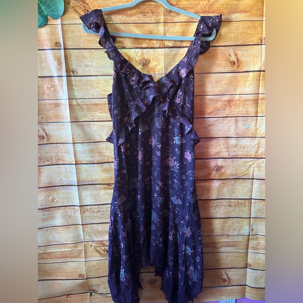 Dizzy Purple Floral Mini Dress size LP